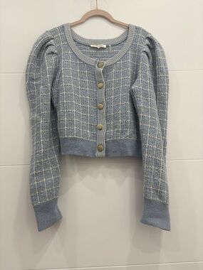LoveShackFancy Daughter Cropped Cardigan
